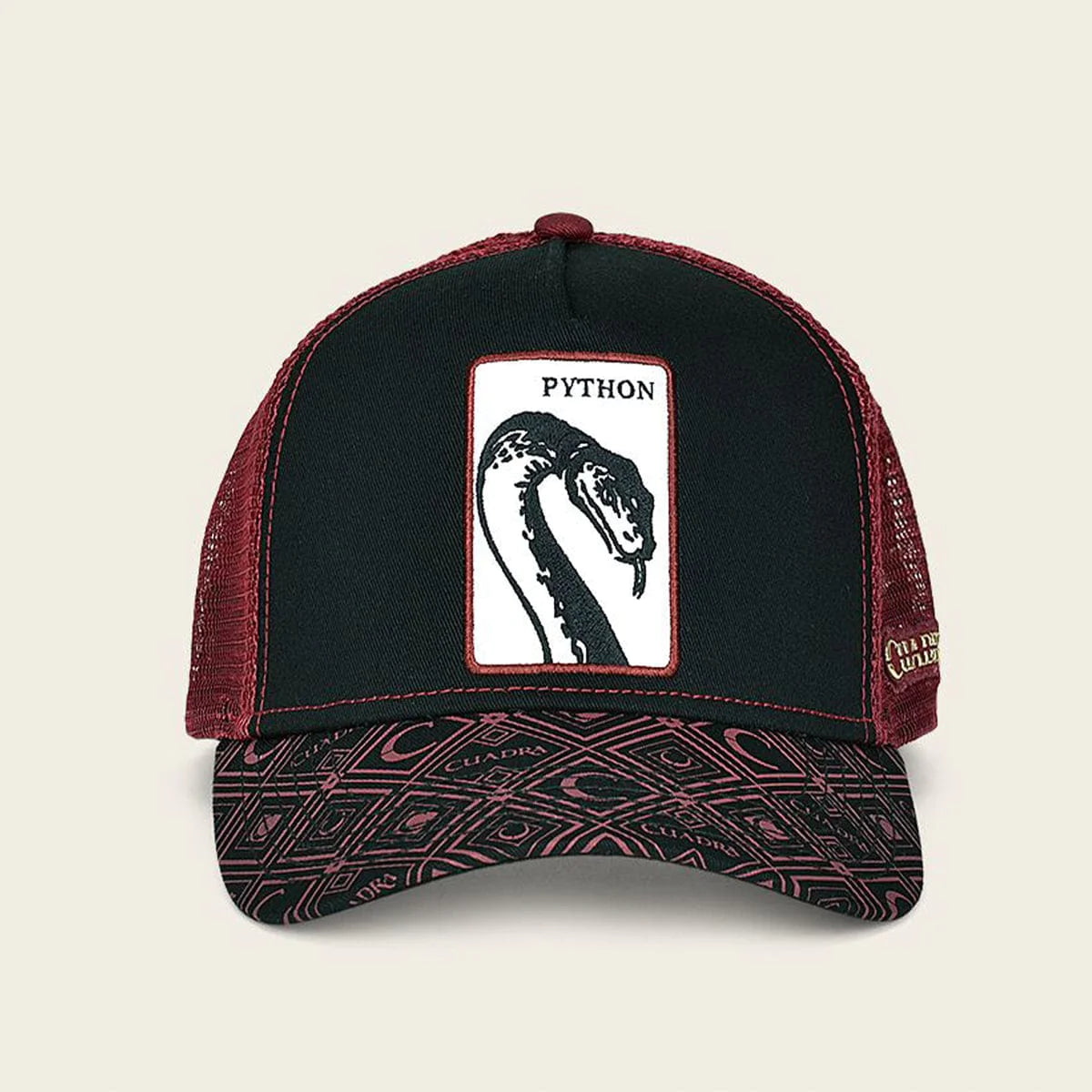 Cuadra Python Burgandy Gorra