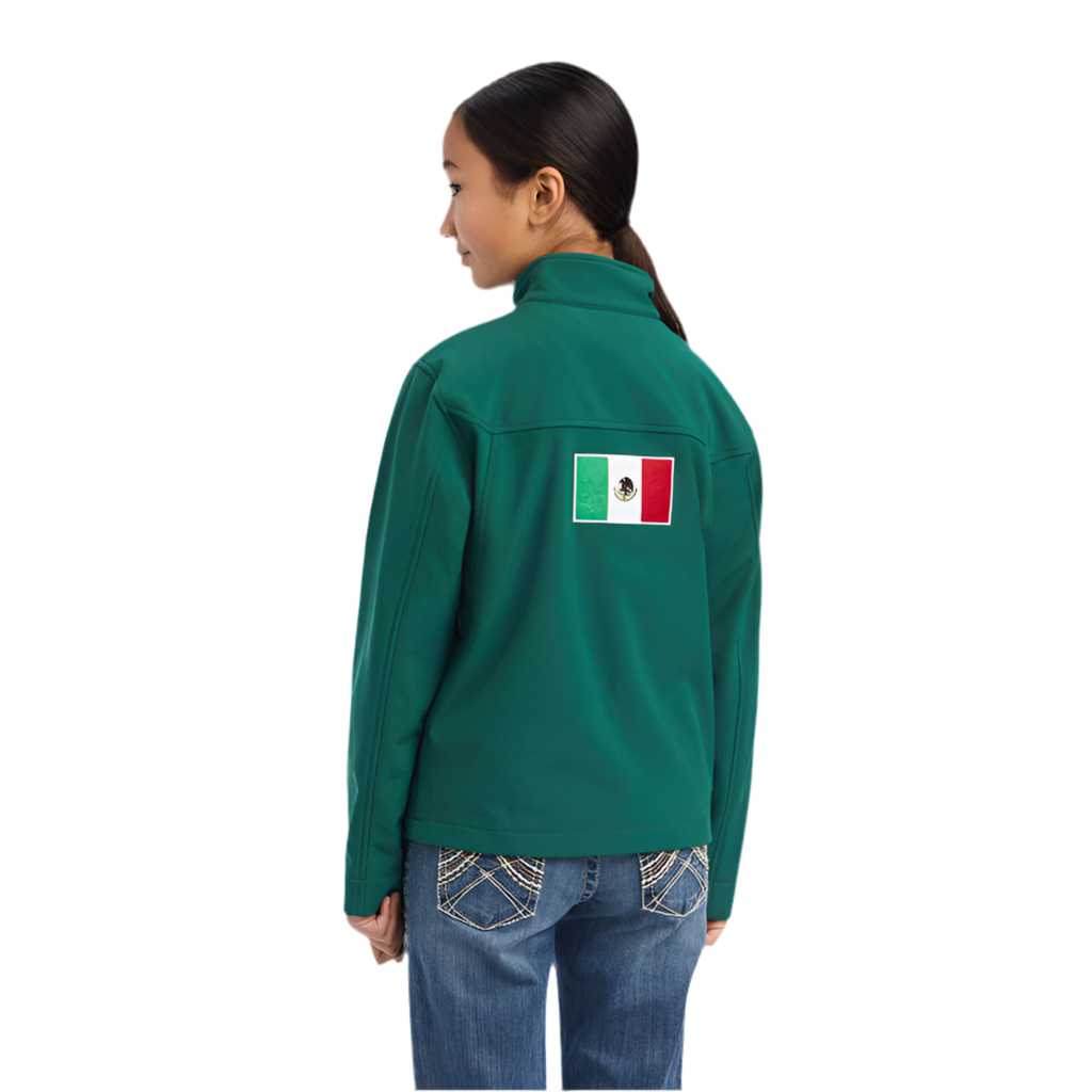 Ariat Unisex Youth Team Softshell Mexico Green Jacket