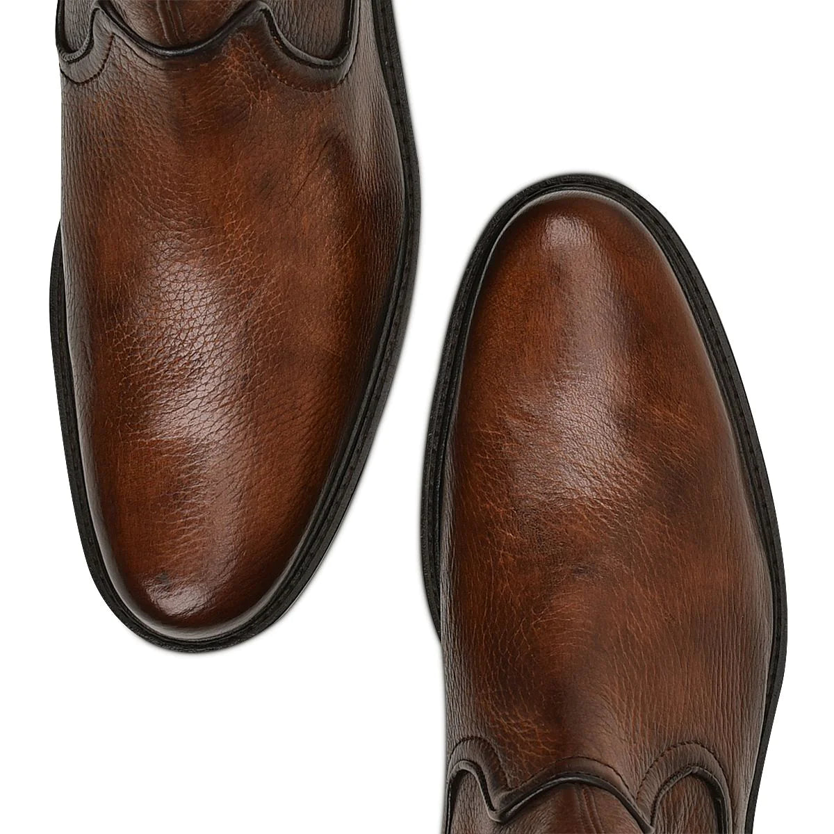 Cuadra Hombre Bota Venado Crosta Almendra