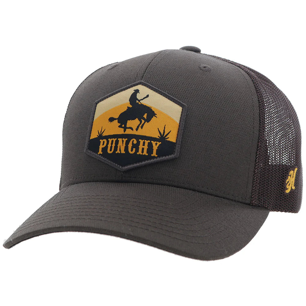 Hooey Ranchero Punchy Brown W/ Black & Orange Patch Snapback