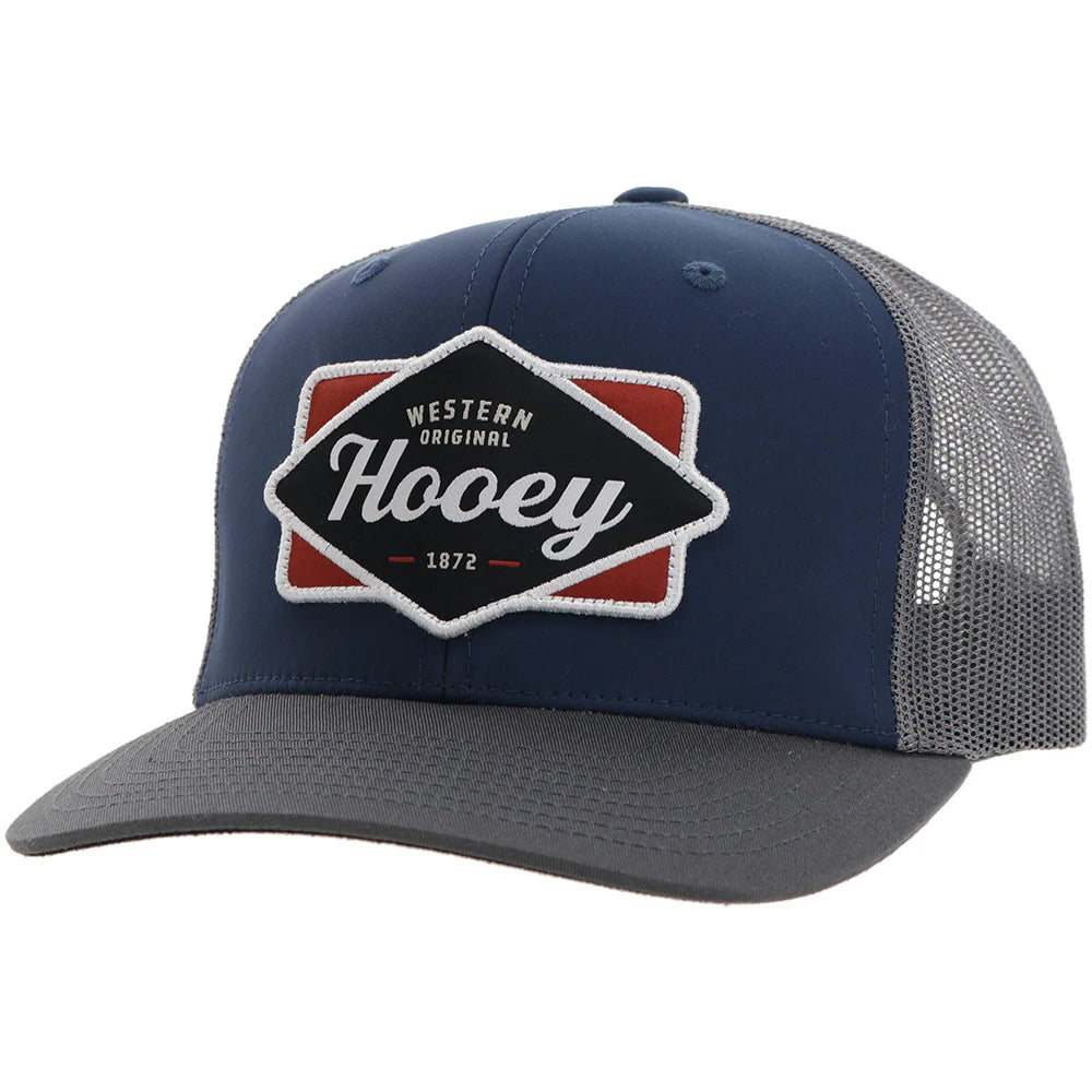 Hooey Diamond Navy/Grey w/Navy/White/Red Patch