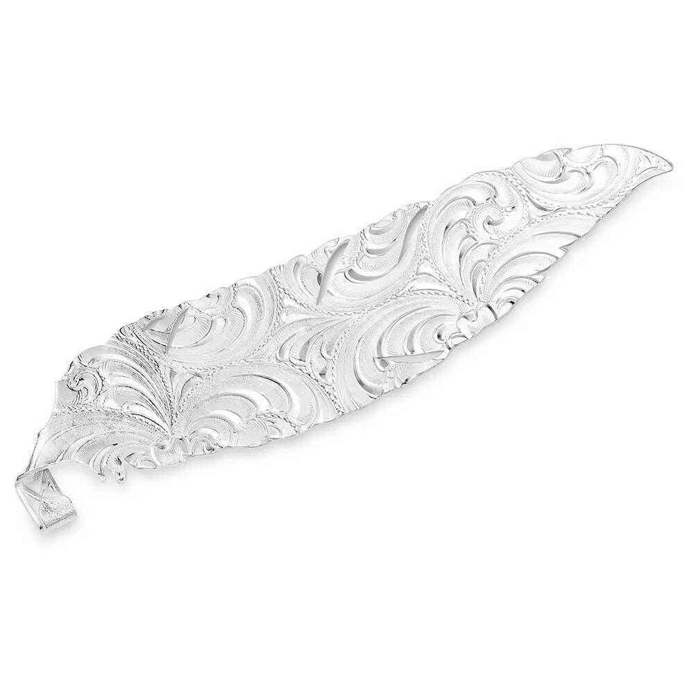 Montana Silversmiths, Trust and Honor Hat Feather (Silver)