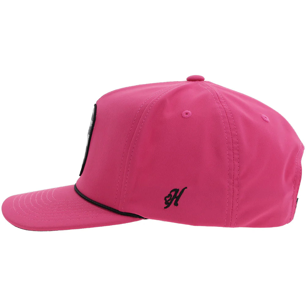 Hooey Women's "Cheyenne" Pink W/ Grey Patch Cap