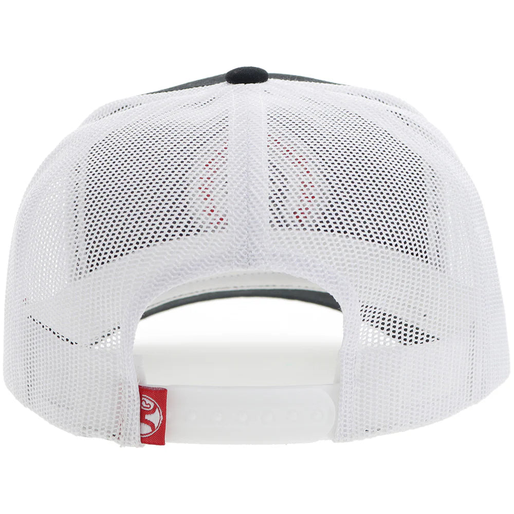 Hooey Quanah Black/White w/Red/White Patch Snapback