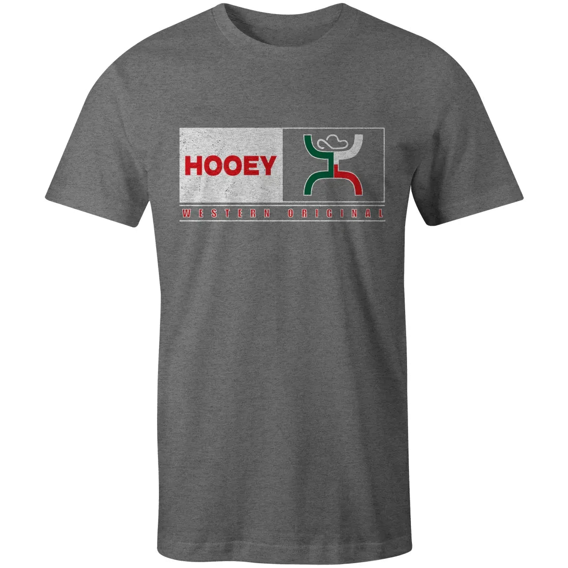 Hooey Match Grey W/Red/White/Green Logo T-Shirt