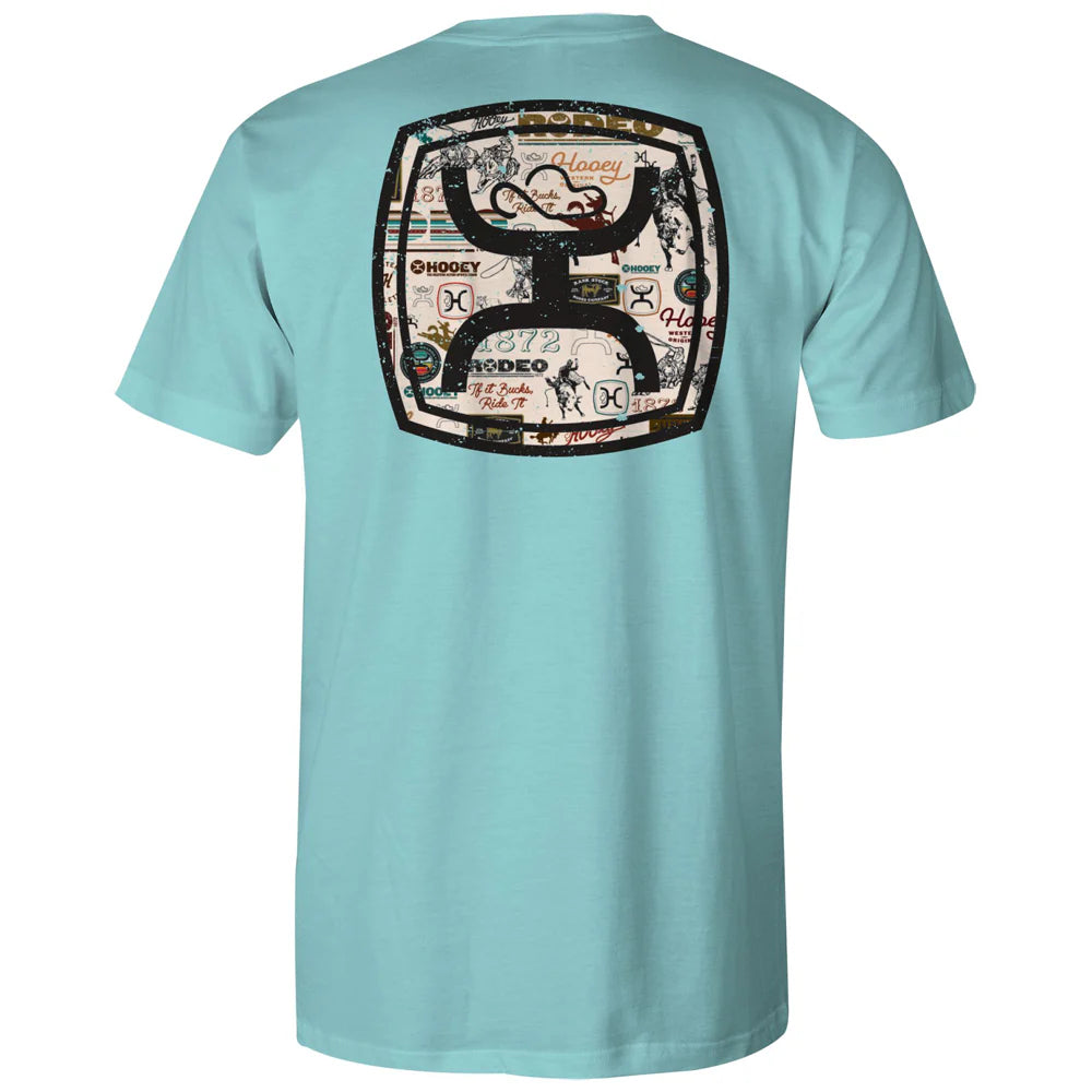 Hooey Zenith Turquoise W/Cream/Black Logo T-Shirt