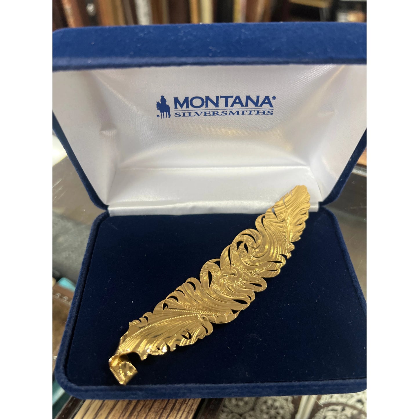 Montana Silversmiths, Golden Trophy Hat Feather  (Gold)