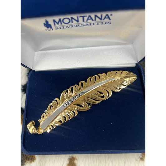 Montana Silversmiths Gold Oaxaca Feather