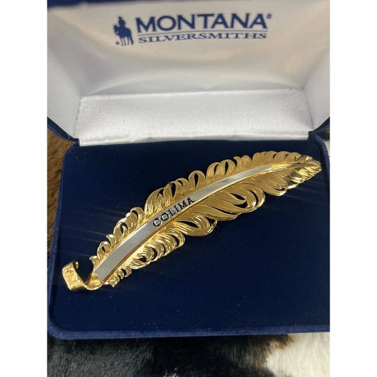 Montana Silversmiths Gold Colima Feather