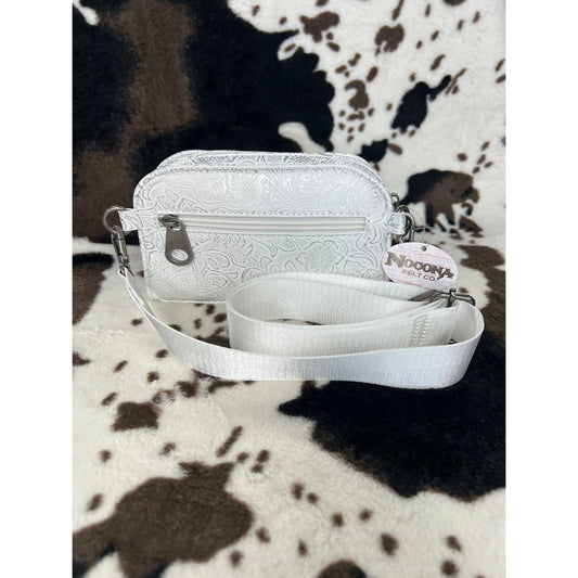 Nocona Western Women's Belt Bag (Floral White)