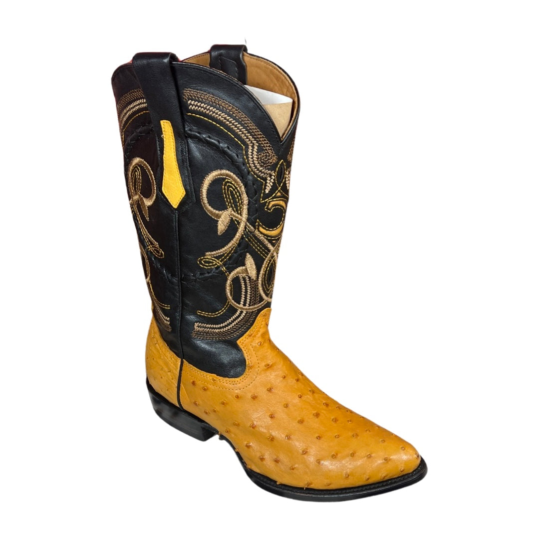 Cuadra Hombre Avestruz Chesnut Botas