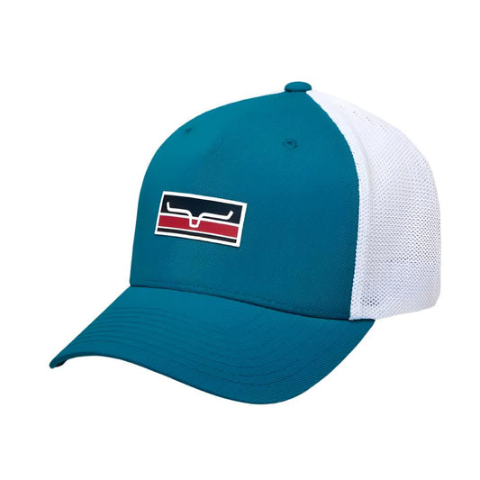 KIMES RANCH BROKEN STRIPE TEAL CAP