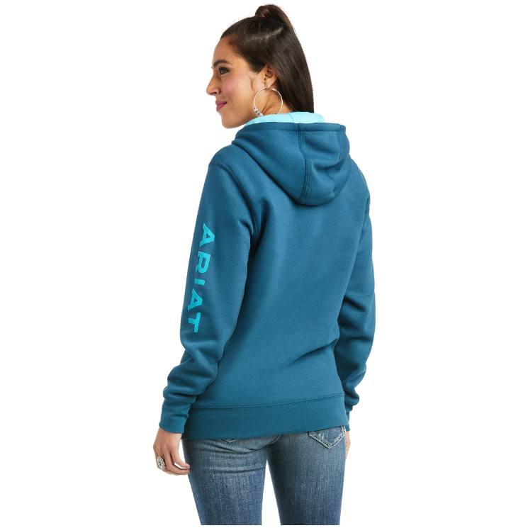 Ariat Ladies R.E.A.L. Arm Logo Eurasian Hoodie