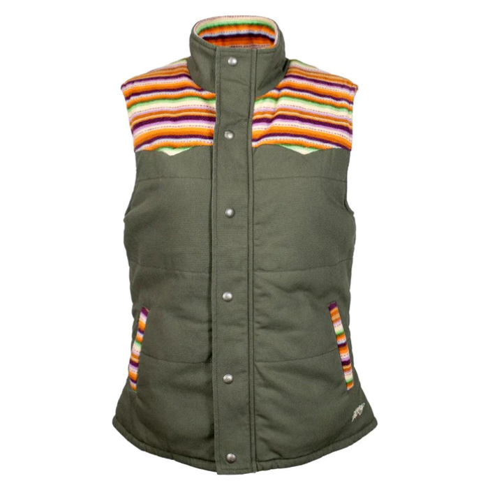 Hooey Ladies Canvas Vest, Green