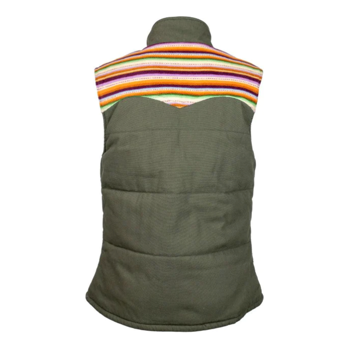 Hooey Ladies Canvas Vest, Green