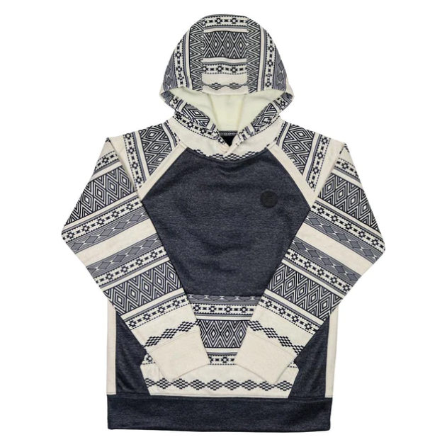 Hooey Ladies Maya, Heather Black/Cream Hoodie