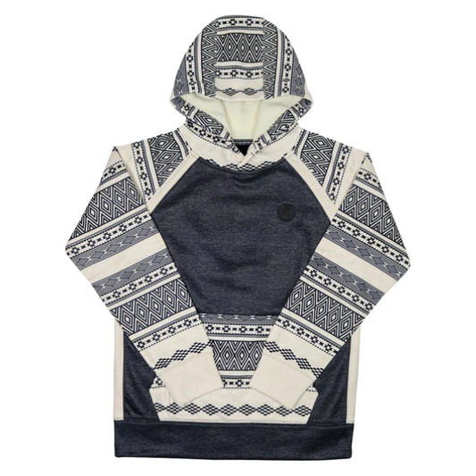 Hooey Ladies Maya, Heather Black/Cream Hoodie