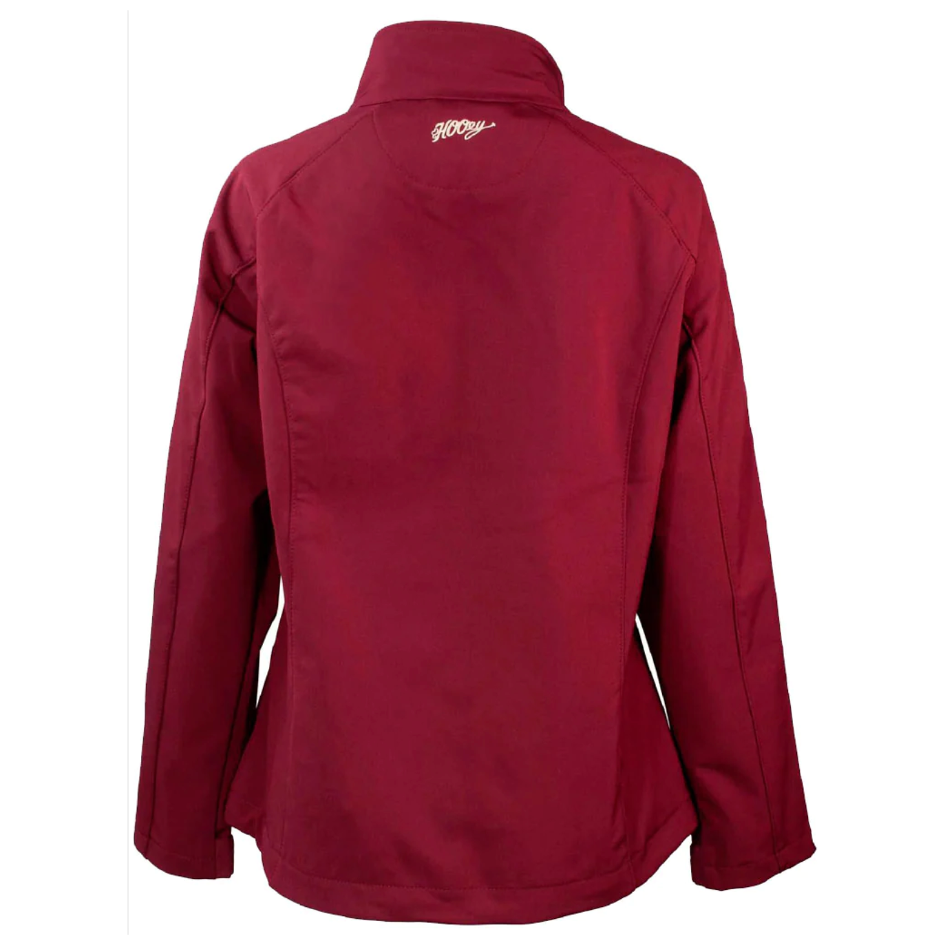 Hooey Ladies Burgundy Softshell Aztec Zip Front Logo Jacket