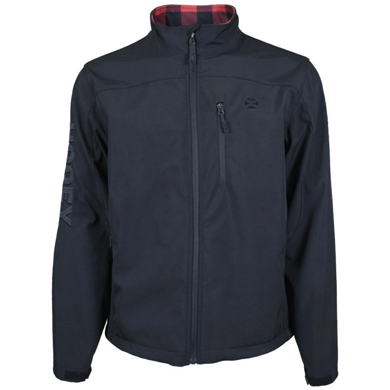 Hooey Mens Softshell Jacket, Black and Red