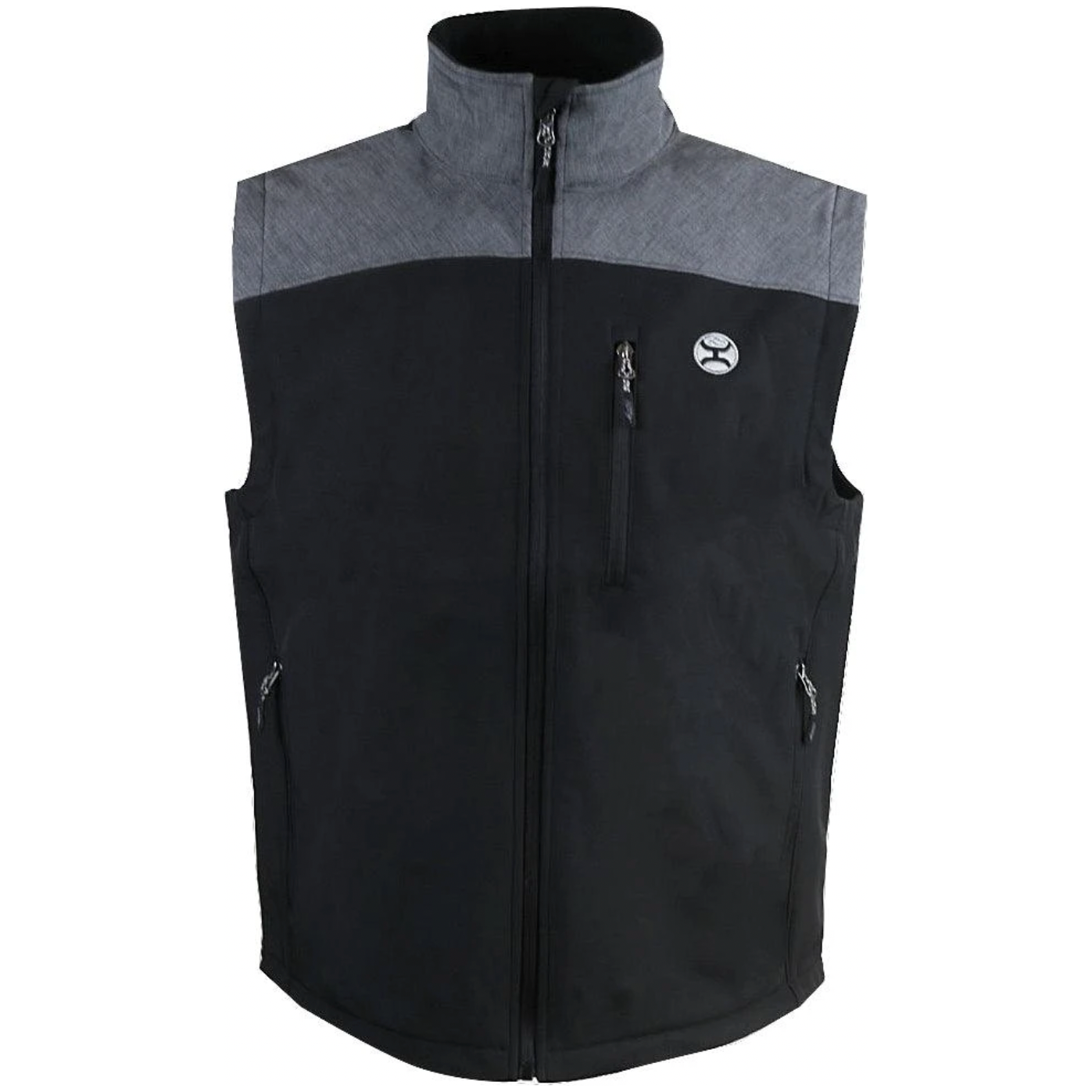 Hooey Mens Softshell Vest Charcoal Grey El Charro Western Wear