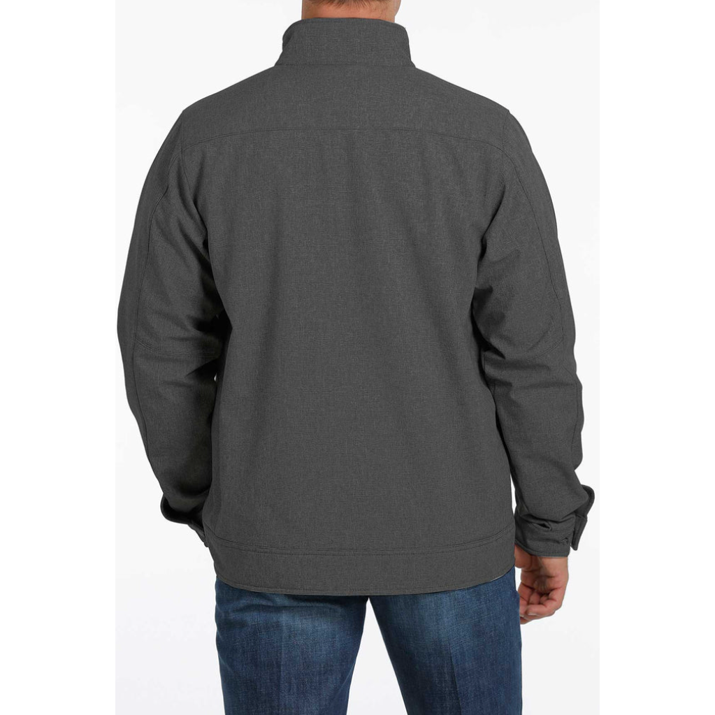 Cinch Mens Charcoal Conceal Carry Textured Bonded Jacket