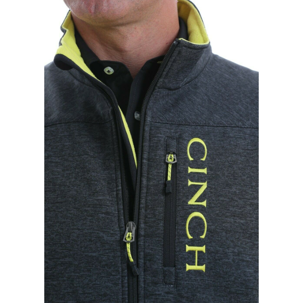 Cinch Mens Concealed Carry Charcoal Grey Bonded Vest