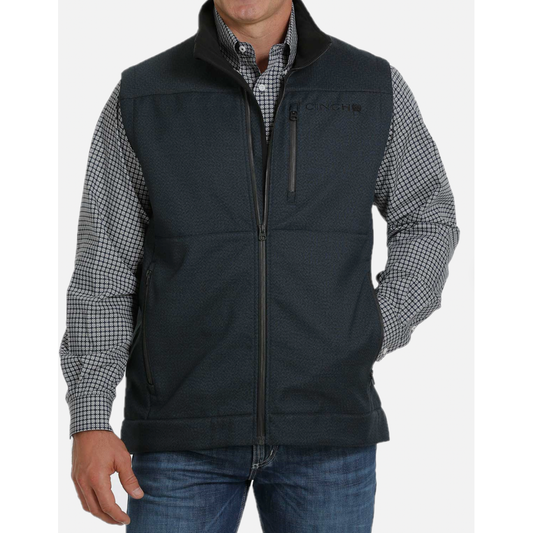 Cinch Mens Bonded Navy Textured Vest