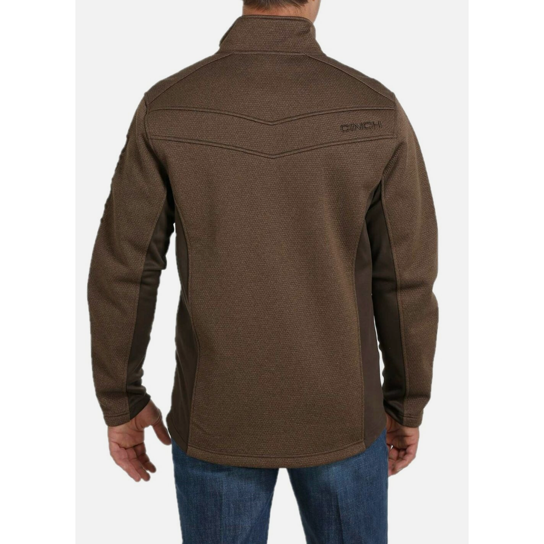 Cinch Mens Brown Sweater Jacket