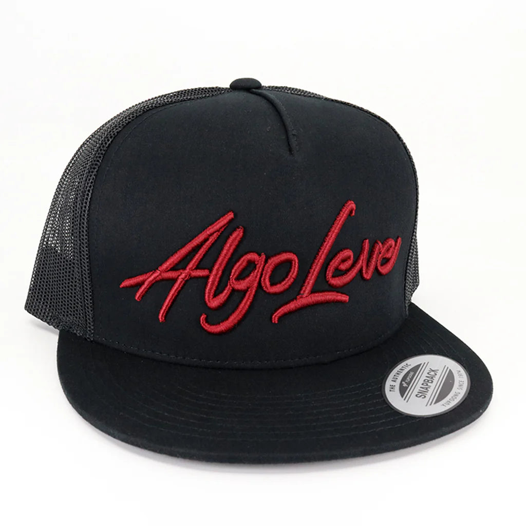 El Viejon Algo Leve Black Flat Gorra