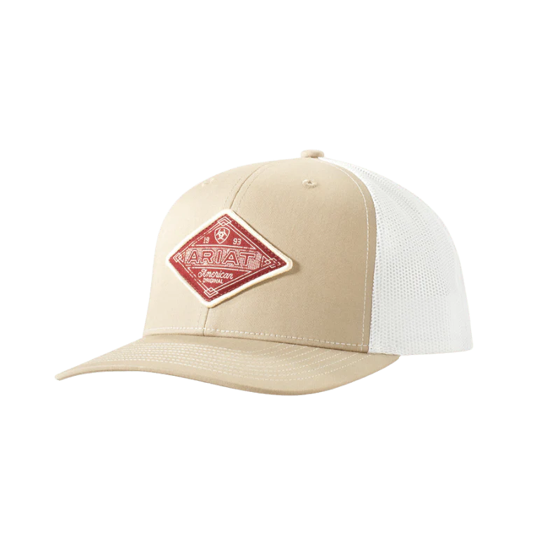 Ariat Cream Diamond Patch Cap