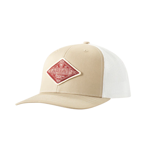 Ariat Cream Diamond Patch Cap