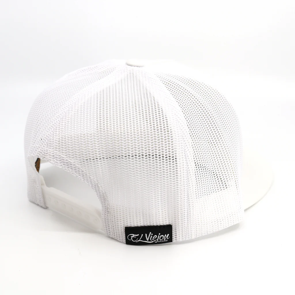 El Viejon El Cente White Flat Gorra