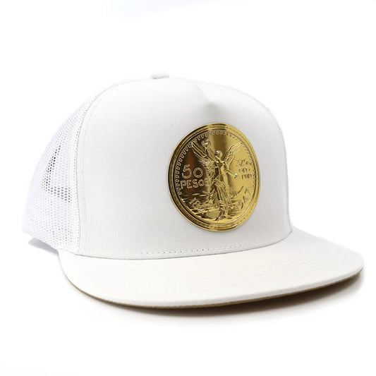 El Viejon El Cente White Flat Gorra