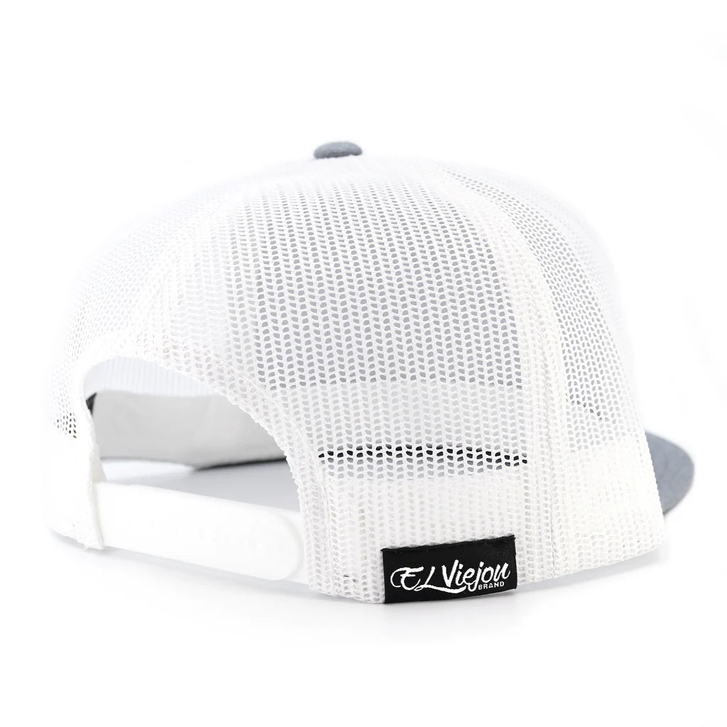 El Viejon Gallo Heather/White Gorra Visera Plana