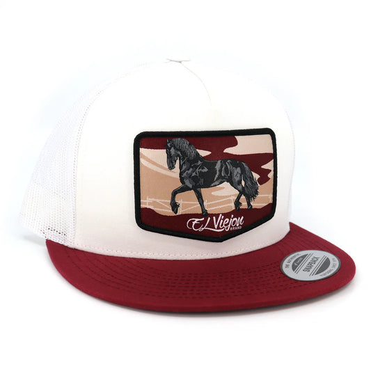 El Viejon Frison Maroon/White/White Gorra