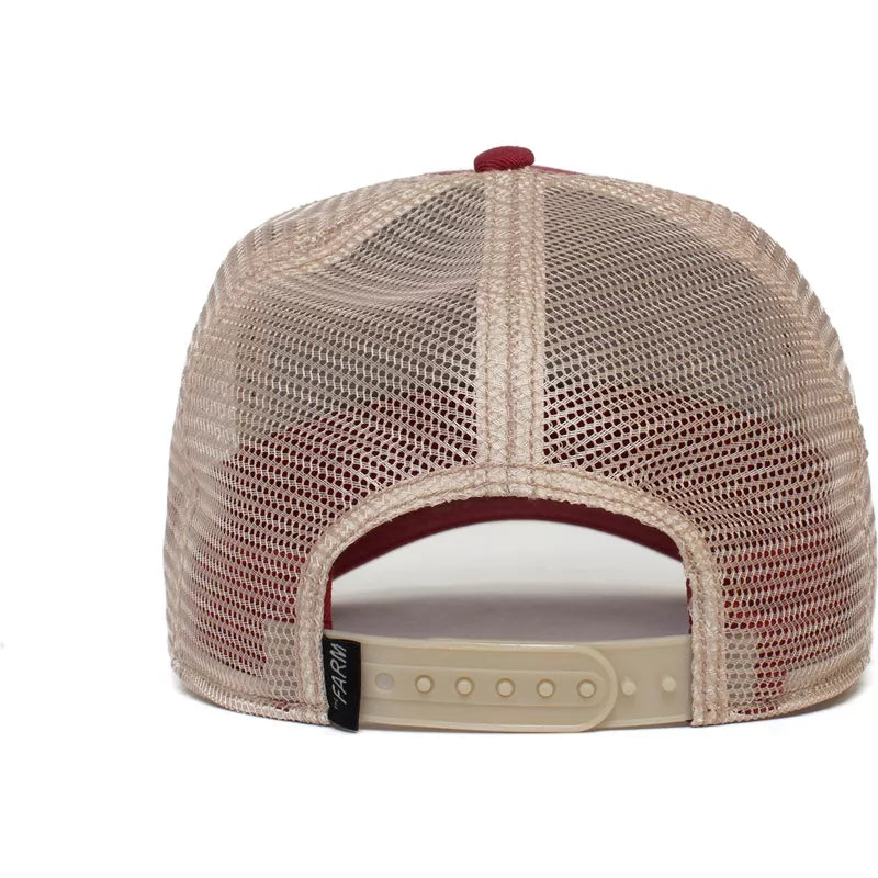 GOORIN BROS. BULL BURGANDY TRUCKER HAT