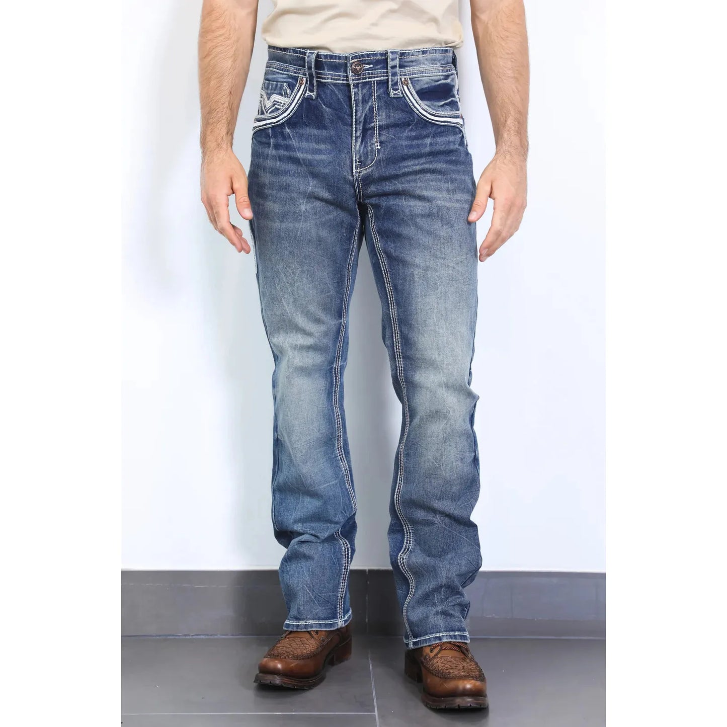 Pantalon Platini Azul Cowboy Bootcut Jeans