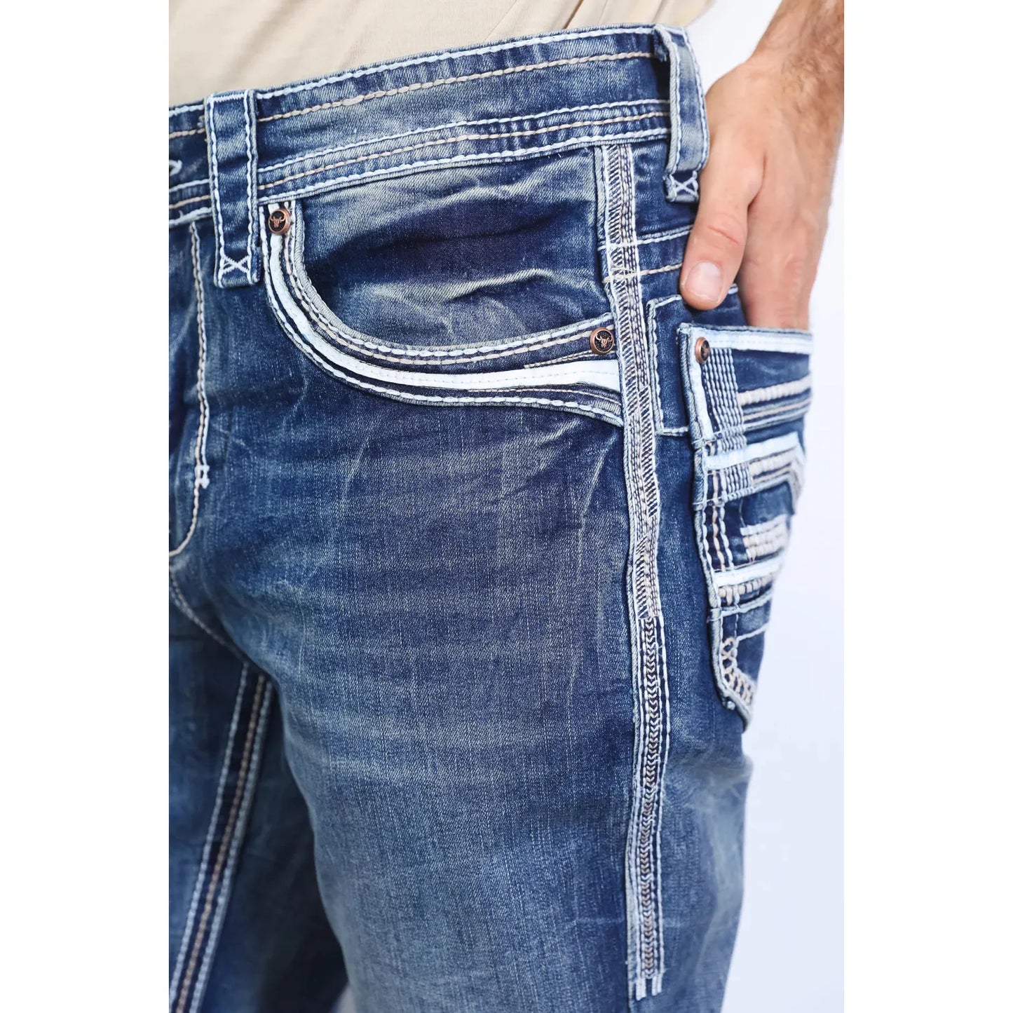 Pantalon Platini Azul Cowboy Bootcut Jeans