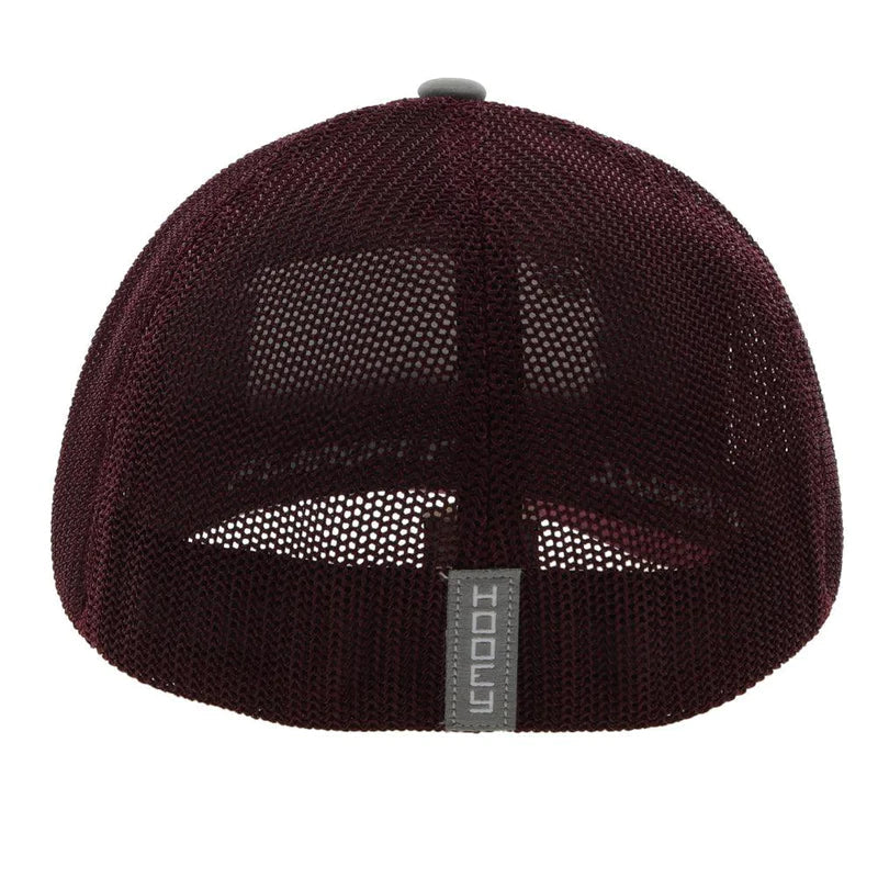 Hooey Cactus Rope Grey/Maroon FlexFit Cap