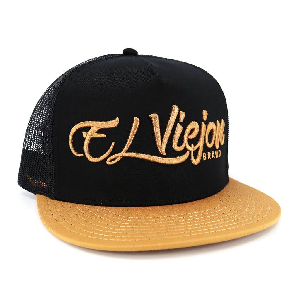 El Viejon La Original Camel/Black Flat Gorra