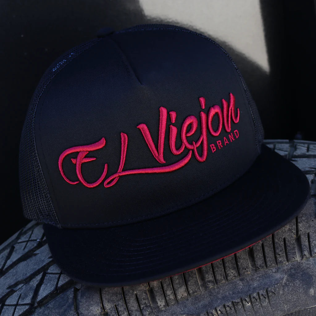 El Viejon La Original Black Flat Gorra