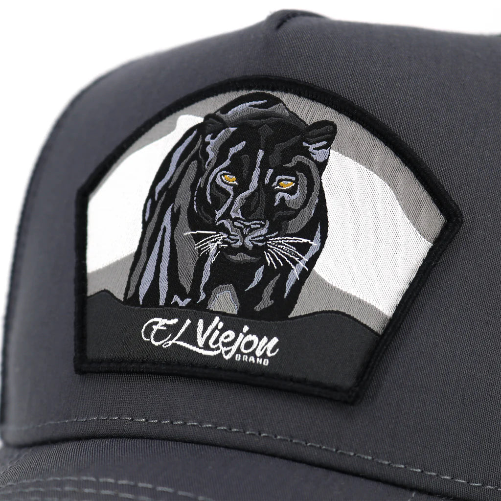 El Viejon Pantera Negra Charcoal/Black Gorra