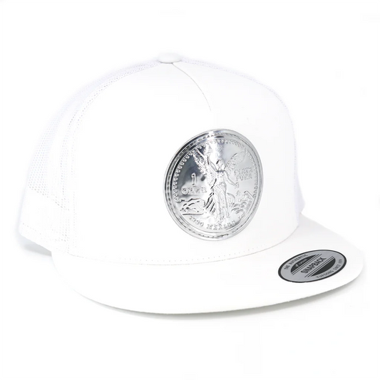 El Viejon Plata Pura White Flat Gorra