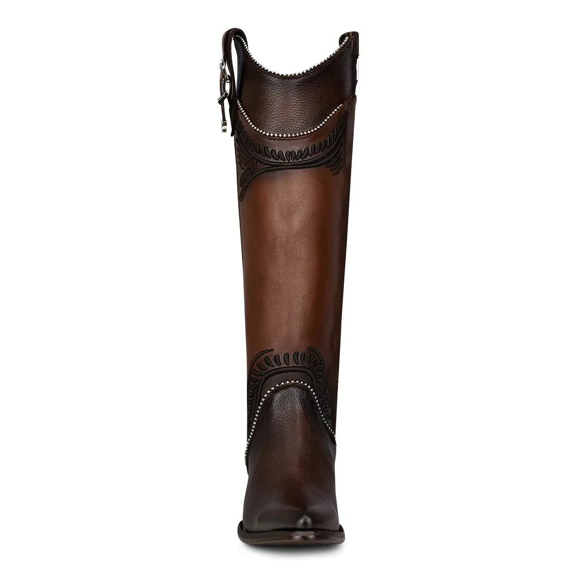 Cuadra Women's Hand Painted Embroidered Honey Leather Tall Boot