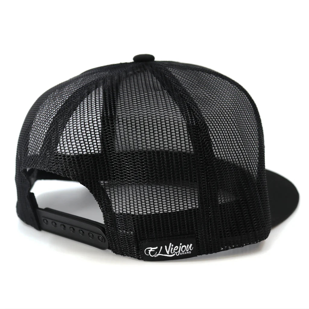 El Viejon Plata Pura Black Flat Gorra