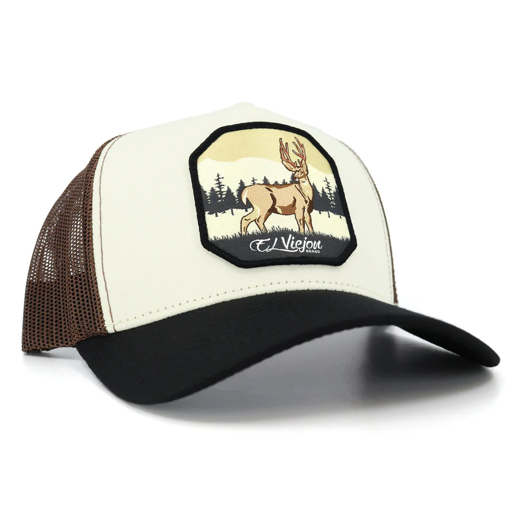 El Viejon Venado Black/Ivory/Brown Gorra