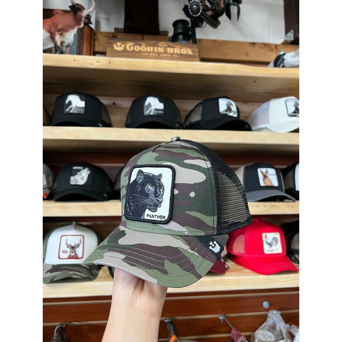 GOORIN BROS. THE PANTHER CAMO TRUCKER HAT