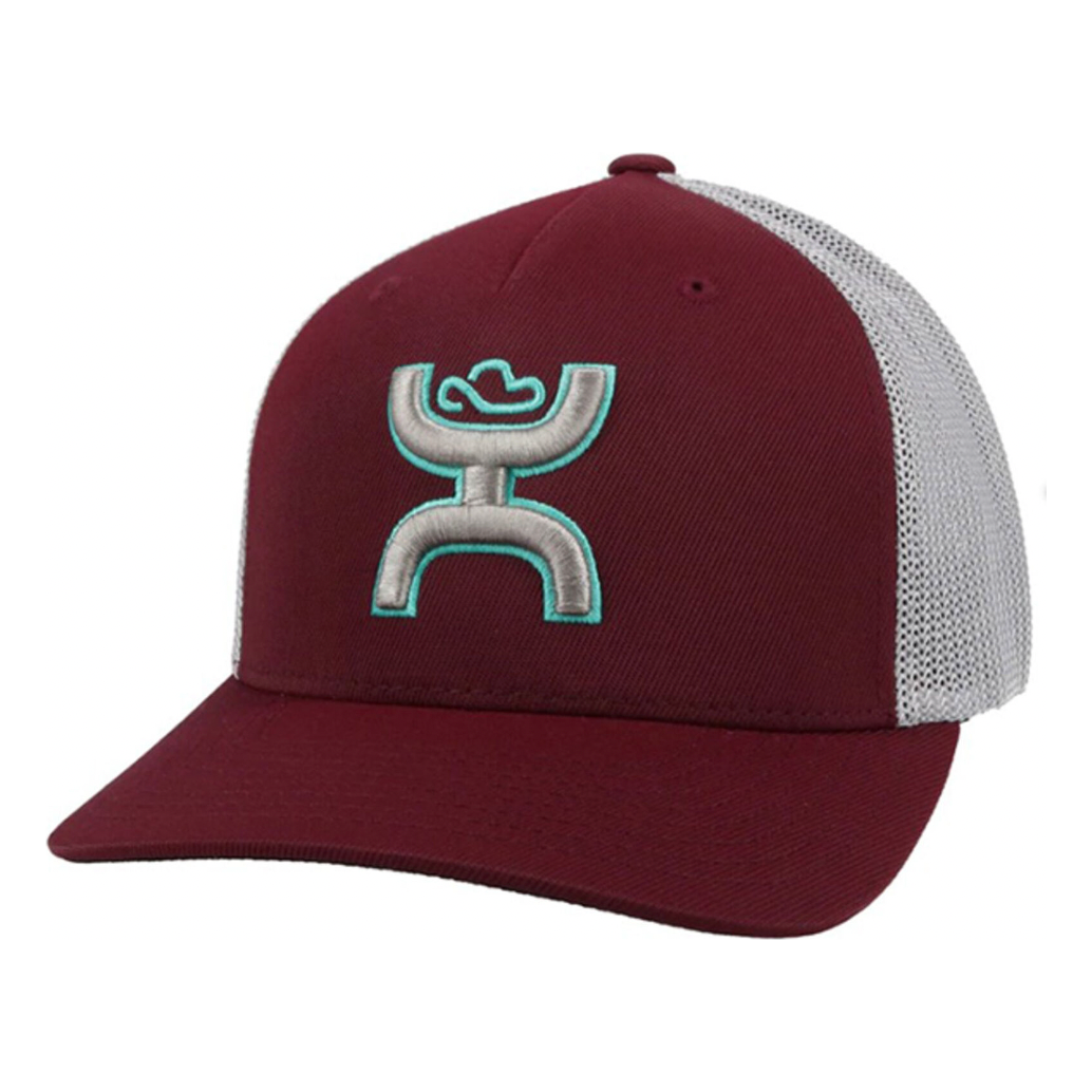 KIDS HOOEY COACH LOGO MAROON/GREY HAT