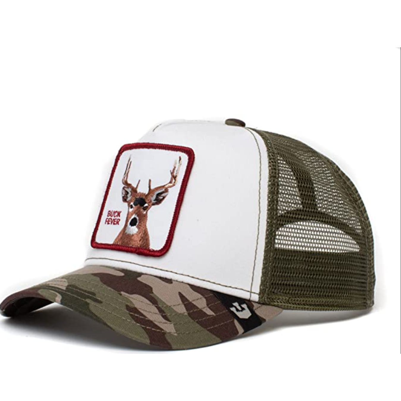 GOORIN BROS. THE BUCK FEVER WHITE TRUCKER HAT